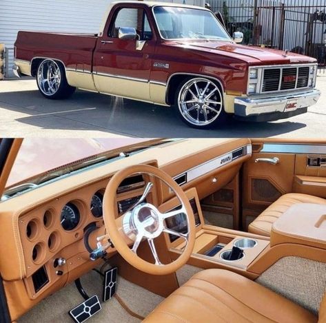 Custom C10 Interior, Squarebody Chevy Interior, Obs Interiors, C10 Interior, 85 Chevy Truck, S10 Truck, Obs Truck, Nice Trucks, Chevy Trucks Silverado