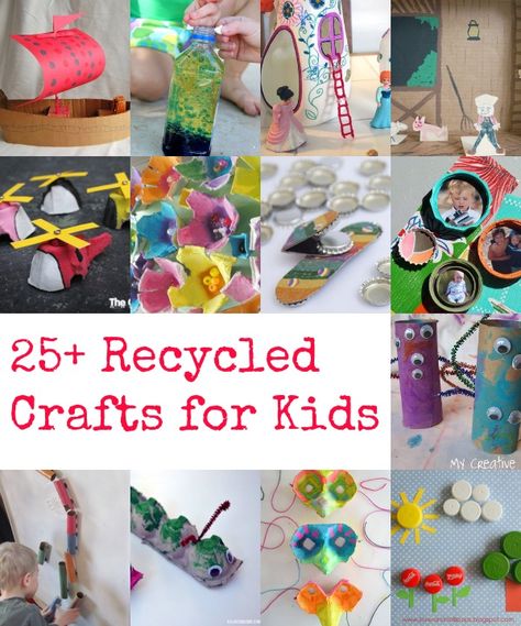 A super fun collection of recycled crafts for kids...you probably already have the supplies in your recycling bin! Don't throw out those craft supplies, make something awesome with them instead. Fun craft ideas for kids and the possibilities are endless. Upcycle Cardboard, Recycled Crafts For Kids, Craft Ideas To Sell, Gambling Art, Ideas To Sell, Scratch Book, Recycled Crafts Kids, Arts Club, Earth Day Crafts