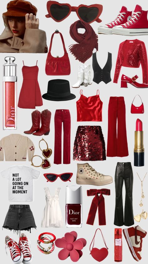 red tv eras tour outfit ideas Concert Taylor Swift, Eras Tour Outfits, Taylor Swift Costume, Eras Tour Outfit, Taylor Outfits, Taylor Swift Party, Taylor Swift Birthday, Taylor Swift Tour Outfits, Birthday Fits