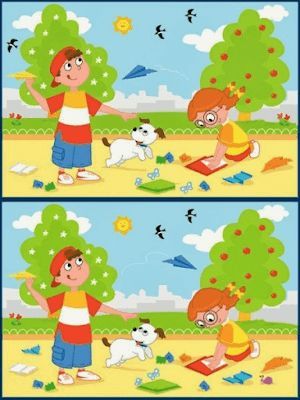 Spot the Difference Picture Puzzle Spot The Difference Printable, Spot The Difference Kids, Mind Teasers, Find The Difference Pictures, Spot The Difference Puzzle, Find The Differences Games, Picture Comprehension, Fun Worksheets For Kids, Find The Difference