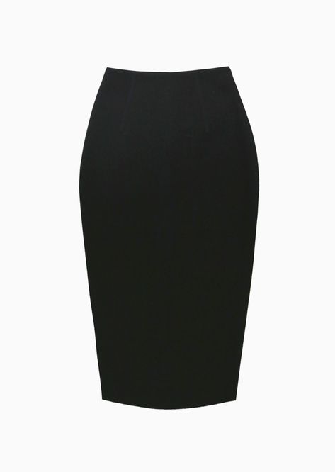 Black Skirt Pencil, Straight Skirt Styles, Pencil Skirt Aesthetic, Black Office Skirt, Straight Black Skirt, Black Pencil Skirt Outfit, Business Skirts, Plain Black Skirt, Skirt Png