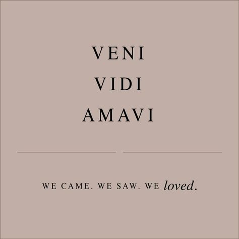 Veni Vidi Amavi Wallpaper, Vini Vidi Amavi, We Came We Saw We Loved, Full Of Life Tattoo, Veni Vidi Vici Tattoo Fonts, Vini Vidi Amavi Tattoo, Unloveable Tattoo, Si Vis Amari Ama Tattoo, Vene Vidi Vici Tattoo