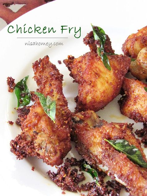 Kerala Recipes, Chicken Fry, Non Veg Recipes, Indian Chicken Recipes, Chicken Snacks, Mutton Recipes, Kerala Food, Indian Chicken, Desi Food