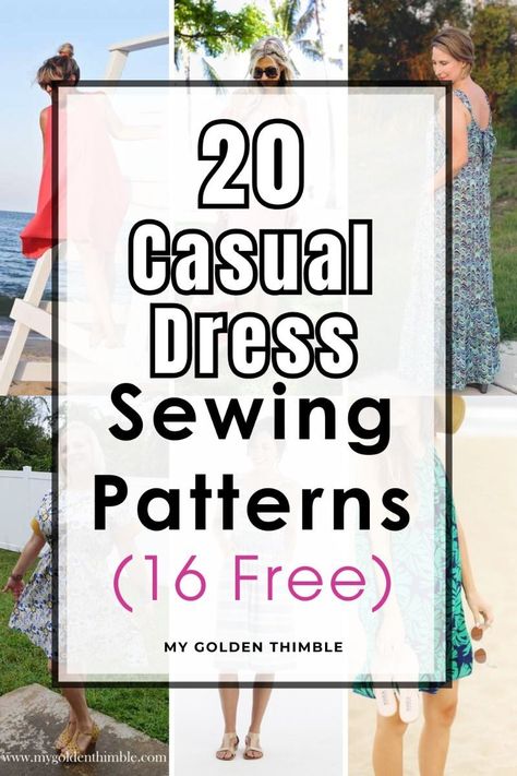 Top 20 Easy Summer Dress Sewing Patterns for Women Plus Size Dress Patterns For Women Free, Patterns For Summer Dresses, Beginners Dress Pattern, Beginner Friendly Dress Pattern, Easy Summer Dress Patterns Free, Simple Sun Dress Pattern Free, Easy Sundress Sewing Pattern, Make Your Own Sewing Patterns, Sew Clothes Women