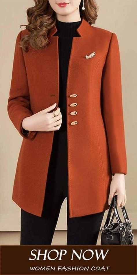 Outer Blazer, Plain Coats, Womens Dress Coats, Coat Women Fashion, Woman Suit Fashion, Work Outfits Women, Blazer Fashion, Suit Fashion, Winter Fashion Outfits