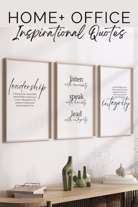 zoom Motivation Office Decor, Cute Office Wall Art, Quotes For The Office Wall, School Office Ideas Principal, School Administrator Office Decor, School Office Wall Decor Ideas, University Office Decor, Home Office Decor Ideas Inspiration, Trendy Office Decor