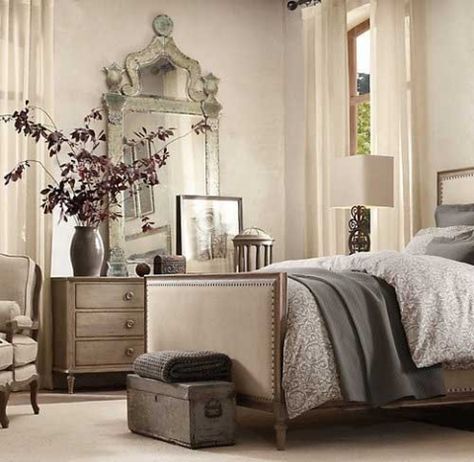 Restoration Hardware French Contemporary, French Contemporary Bedroom, Restoration Hardware Bedroom, Restoration Hardware Table, Contemporary Bedrooms, Best Leather Sofa, French Country Bedrooms, Bedrooms Decor, Bedroom Closet