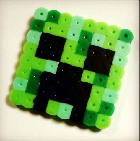 #perlerbeads #minecraft Fuse Bead Minecraft, Minecraft Fuse Beads, Minecraft Pearl Beads, Small Perler Patterns, Cute Hama Bead Ideas, Mini Perler Beads Ideas, Perler Minecraft, Minecraft Perler Bead Patterns, Perler Beads Minecraft