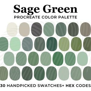 Sage Green Color Palette for Procreate, Procreate Swatches, olive color palette HEX Code, Green Color Scheme, Botanical Green Color Palette for Procreate, Procreate swatches, HEX Codes, Procreate Palette, Green taupe beige, Neutral Nature Color Scheme, Sage Green Color Palette for Procreate, Shades of Green, Succulent Plant Procreate swatches, HEX Codes, Greenery Procreate Palette Sage Green Complementary Color Palette, Colors For Goodnotes, Shades Of Green Color Palette, Green Hex Codes, Color Palette Sage Green, Sage Green Color Palette, Color Palette For Procreate, Green Herbs, Green Color Combinations