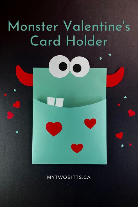 Valentines Day Card Holders For Kids, Valentine Card Holders For School, Valentines Holders For Kids, Valentines Holders For Kids Classroom, Valentine Holders For Kids Classroom, New Year Card Handmade, Monster Template, Valentine Preschool, Vday Crafts