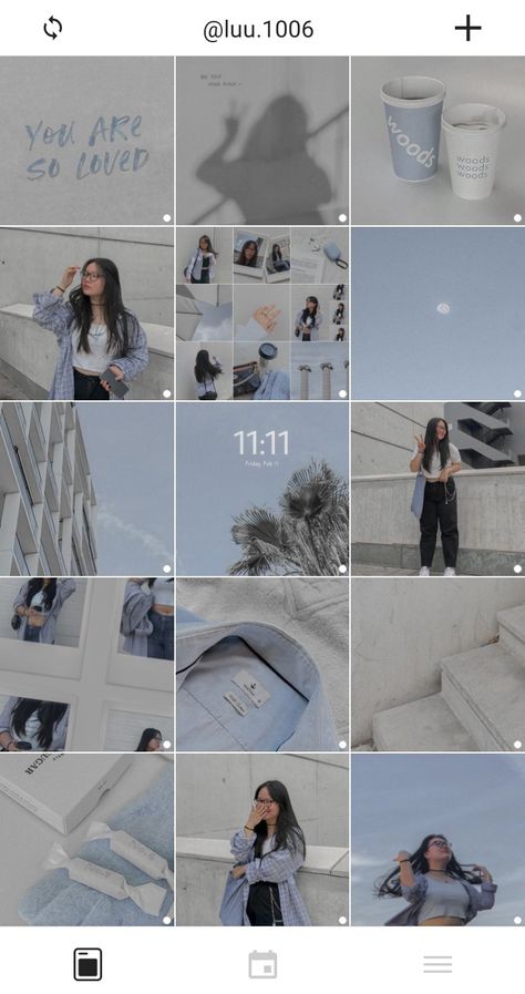 Pinterest Feed Ideas, Light Feed Instagram, 2023 Instagram Feed, Study Instagram Feed, Light Blue Instagram Feed, Blue And White Instagram Feed, Ig Themes Ideas Aesthetic, Blue Feeds Aesthetic, Idea For Instagram Page