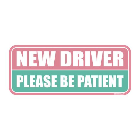 Student Driver, Automotive Engineering, New Driver, Cute Car Accessories, Driving License, Rare Earth Magnets, Pink Car, New Drivers, Car Magnets