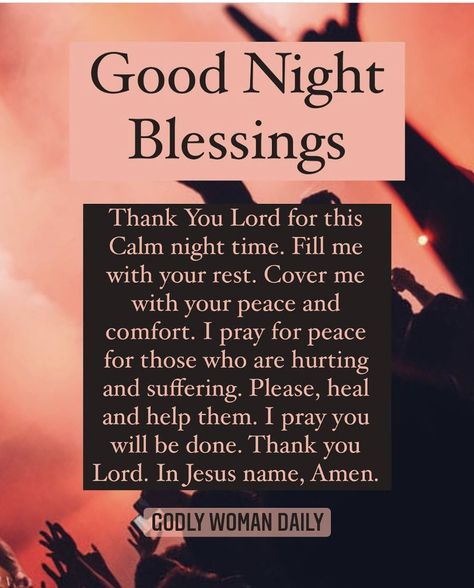 Prayer Before Sleep, Good Night Prayer Quotes, Verses Bible, Night Blessings, Bedtime Prayer, Pray For Peace, Good Night Prayer, Good Night Blessings, Night Prayer