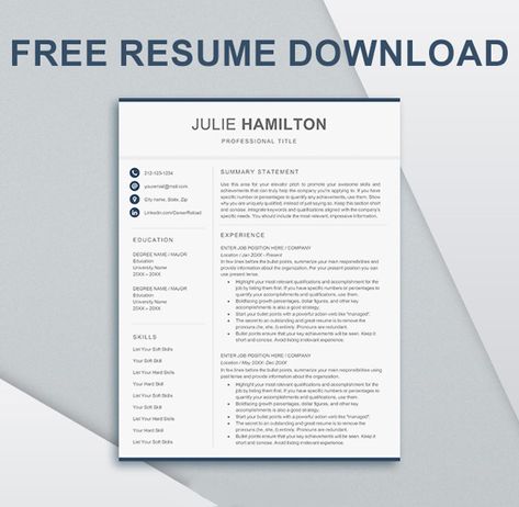 Resume Templates Free Downloadable, Resume Template Free Downloadable Simple, Resume Template Free Downloadable Word, Resume Template Free Downloadable, Free Cv Template, Free Resume Format, Cv Templates Free Download, Kombinasi Font, Instructional Activities