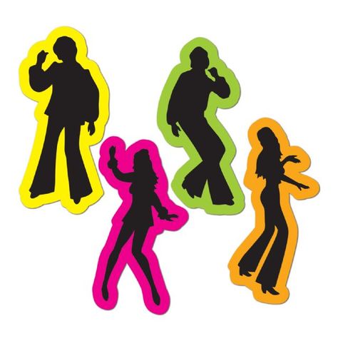 Disco Dancer Silhouette   Cliparts Co 70s Party Theme, 70s Theme Party, 70s Disco Party, Disco Party Decorations, Disco 70s, Funky Music, 70s Party, Retro Party, Retro Theme