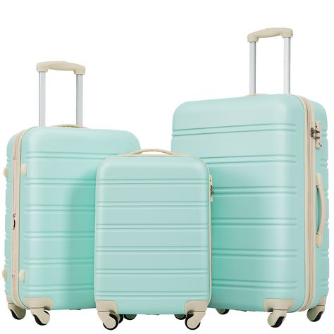 Introducing our premium 3-piece luggage collection – the perfect blend of style and functionality. Crafted from 100% ABS material, these lightweight suitcases with 360° spinner wheels ensure effortless travel. Hard Case Luggage, Hardside Luggage Sets, 3 Piece Luggage Set, Hardside Spinner Luggage, Spinner Luggage Sets, Lightweight Suitcase, Hardside Luggage, Spinner Suitcase, Luggage Store