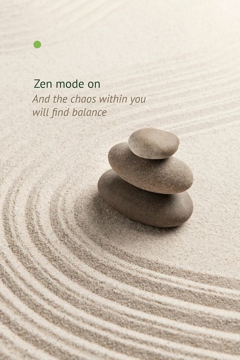 Zen mode wellness template vector minimal poster | premium image by rawpixel.com / Boom Zen Poster Design, Zen Graphic Design, Zen Sayings, Wellness Template, Zen Poster, Art Of Balance, Motorola Wallpapers, Zen Mode, Zen Habits