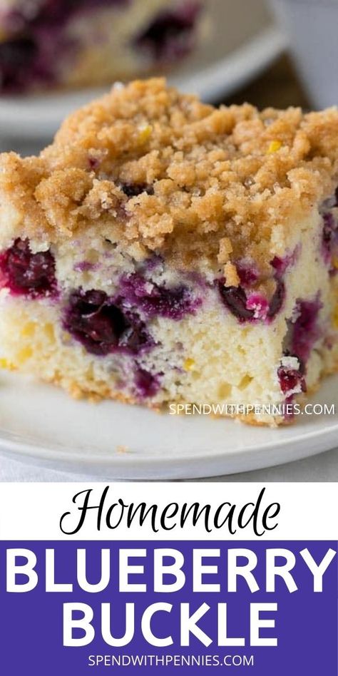 Blueberry Buckle With Brown Sugar Topping, High Altitude Blueberry Bread, Blueberry Buckle Recipe Easy, Blueberry Streusel Cake, Southern Cobbler, Blueberry Buckle Coffee Cake, Lemon Blueberry Coffee Cake, Blueberry Buckle Cake, Blueberries Recipes