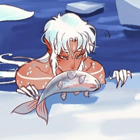 Siren Anime Art, Bailin And Li Yun Webtoon, Male Siren Character Design, Merman Character Design, Siren Oc Male, Siren Oc Art, Bailin And Li Yun, Mermen Art, Merman Drawing