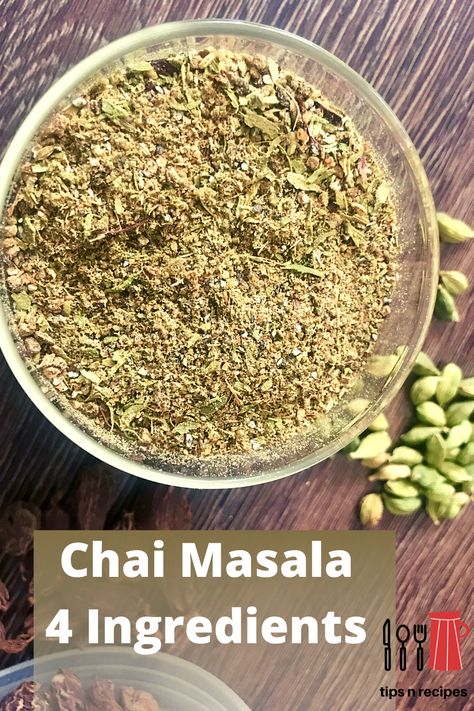 Tea masala powder Tea Masala Recipes, Tea Masala Powder Recipe, Chai Masala Recipe, Chai Seed, Masala Chai Recipe, Fenugreek Tea, Tea Masala, Chai Masala, Masala Powder Recipe