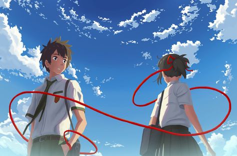 Your Name (Kimi no na wa) by AkmarMohamed.deviantart.com on @DeviantArt Your Name 2016, Morgana League Of Legends, Mitsuha And Taki, Kimi No Na Wa Wallpaper, Your Name Movie, The Garden Of Words, Your Name Anime, Kimi No Na Wa, Pola Sulam