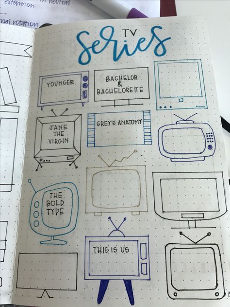 Bullet journal TV Shows Journal Tv Shows, Diario Bullet, Grace And Frankie, Body Guard, Designated Survivor, Bullet Journal Ideas Templates, Bullet Journal 2019, Creating A Bullet Journal, Bullet Journal Notes