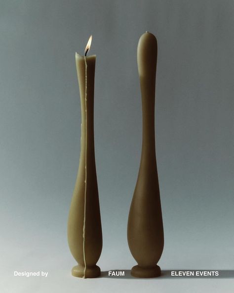 Candle Shapes Design, Giant Candle, Candles Body Shape, Weird Shaped Candles, Organic Shape Candle, Giant Candles, Candle Graphic, Sculpture Candle, Candle Sculpture