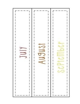 Monthly Idea Binder Cover & Spine Label Freebie Free Binder Spine Templates, Binder Spines Free Editable, Binder Labels Spine Templates, Binder Spine Templates Free Editable, Binder Cover And Spine Templates Free Editable, Binder Labels Printable Free, Binder Spine Labels Free Editable, Binder Templates Free, Binder Spine Template