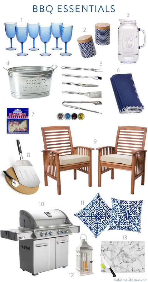 Bbq Essentials, Summer Necessities, Beach Bbq, Fashionable Hostess, Bbq Set, Outdoor Paradise, Summer Bbq, Patio Set, Outdoor Entertaining