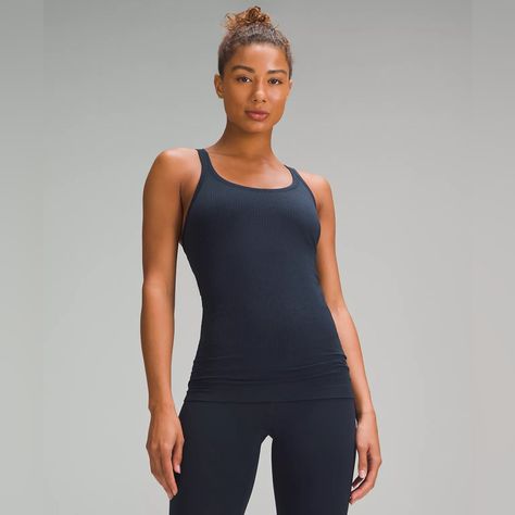 What It Is: A Lululemon Ebb To Street Tank Top In The Color True Navy, Size 4. Beautiful Navy Color Sold Out Online And In Most Stores Designed For Being Active Seamless And Comfortable Authentic Lululemon New With Tags Five-Star Seller Smoke Free Home No Trades No Scammers Save On Bundles Reasonable Offers Accepted Reputable Seller Check Out Love Notes Great Deals Quality Is Always Checked Photos Show The Item As Realistic As Possible Fast Shipping Lululemon Ebb To Street Tank, Ebb To Street Tank, Lululemon Ebb To Street, 15 Birthday, Lululemon Tank Top, Lululemon Tops, Yoga Tank, Yoga Tank Tops, Tank Top Bras