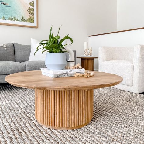 All – Natural Rugs Australia Nesting Tables Living Room, Pedestal Coffee Table, Rugs Australia, Natural Living Room, Natural Flooring, Japandi Style, Wood Pedestal, Coffee Table Wayfair, Living Table