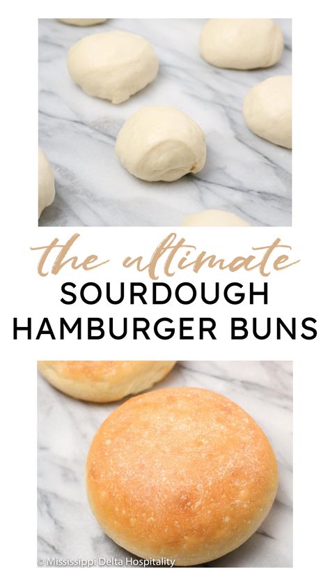 Sourdough Hamburger Buns, Burger Buns Recipe, Hamburger Bun Recipe, Recipe Using Sourdough Starter, Sourdough Starter Discard Recipe, Homemade Sourdough Bread, Bread Starter, Homemade Sourdough, Sourdough Starter Recipe