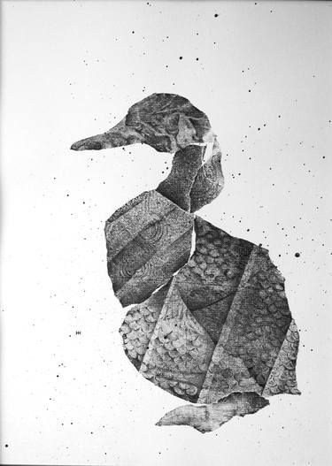 Appias Albina Artworks | Saatchi Art Pelican Drawing, Texture Collage, Collagraphy, Penguin Drawing, Cnc Art, Butterfly Drawing, Visual Texture, Print Inspiration, Original Art For Sale