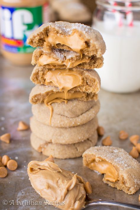 Creamy Peanut Butter Cookies, Cookies Stuffed, Soft Peanut Butter Cookies, Peanut Butter Truffles, Butterscotch Cookies, Best Peanut Butter Cookies, Truffle Butter, Butter Recipes, Best Peanut Butter