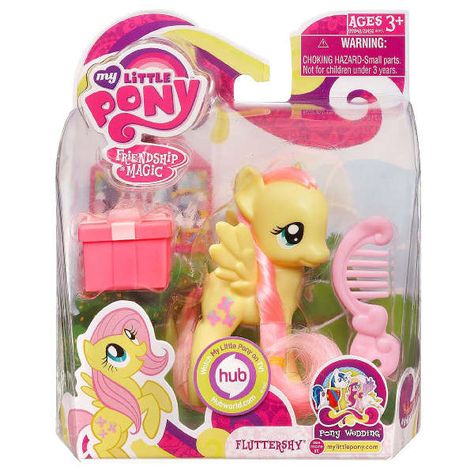 MLP Single Wave 1 Fluttershy Brushable Figure Fluttershy Pony, Pink Man, My Little Pony Figures, The Royal Wedding, My Lil Pony, Wedding Present, Mlp Pony, Amazing Day, Childhood Toys