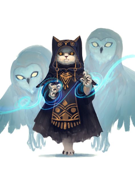 ArtStation - owl sorcerer, Soojung Ham Gambar Figur, Dungeons And Dragons Characters, Cat Character, Dnd Art, Lamborghini Gallardo, Arte Fantasy, Character Creation, Dnd Characters, Fantasy Artwork