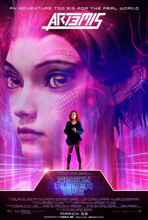 Ready Player One - Art3mis Ready Player One Characters, Ready Player One Art3mis, Ready Player One Movie, Requiem For A Dream, ポップアート ポスター, 2018 Movies, Ready Player One, Player One, Movie Posters Design