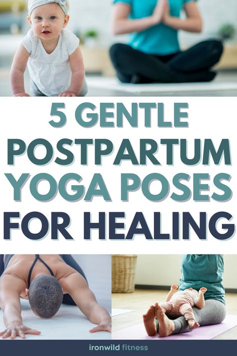 Postpartum Yoga Poses, Yoga Postpartum, Exercise Postpartum, Full Body Home Workout, Postpartum Workout Plan, Postpartum Yoga, Abs Program, Body Workout Routine, Simple Stretches