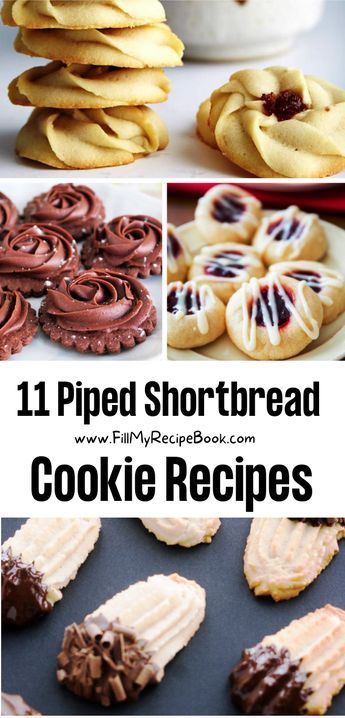 Butter Piped Cookies, Shortbread Cookie Recipe Christmas, Shortbread Cookie Recipes, Jam Bites, Chocolate Dipped Shortbread Cookies, Best Shortbread Cookie Recipe, Christmas Cookie Dough, Cookies Dipped In Chocolate, Butter Shortbread Cookies