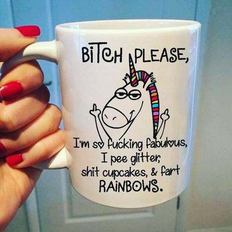 This is exactly how my #happycoffee and #Happycocoa makes me feel. Feeling fabulous☕️ Want some?? Sublimation Ideas, Unicorn Funny, Care Packages, Office Makeover, Belly Laughs, White Cups, A Unicorn, Funny Coffee, Rainbow Unicorn