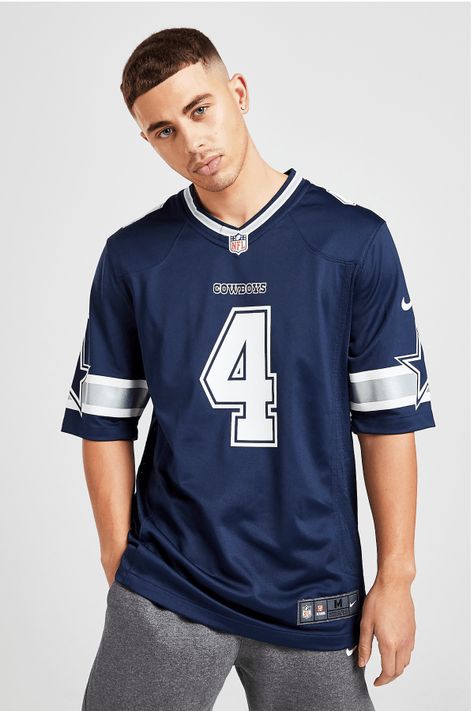 Show your support for your favorite NFL team and player with this men's Dallas Cowboys Dak Prescott #4 Jersey from Nike. Made of breathable poly fabri... Nfl Shirt Outfit, Nfl Jersey Outfit Men, Nfl Jersey Outfit, Basketball Jersey Outfit, Dallas Cowboys Jersey, Football Jersey Outfit, Custom Sportswear, Vintage Football Shirts, Sport Jersey