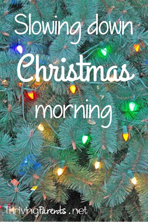 Christmas morning can be a blur if we let it. We use these tips to intentionally slow it down so it can be enjoyed by everyone. Christmas Morning Surprises For Kids, Christmas Gift Opening, Christmas Morning Traditions, Santa Activity, Opening Christmas Presents, Christmas Things To Do, Morning Activities, Christmas Savings, Christmas Game