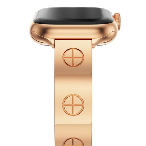 PRICES MAY VARY. Luxe-Inspired Design: Wanna dress up for today? Put on the classic luxury with our all-metal apple watch band women, designed to bring an classy touch to your Apple Watch. Exquisitely carved motifs, refined lines and reflective finishes, every detail is infused with luxe and love. Long-Lasting Appeal: We’ve selected luxurious 316L stainless steel to craft the apple watch strap for ultimate durability. Anti-rust, resistant to water, s cratches, stains, the band will remain a spif Dressy Apple Watch Bands Women, Apple Watch Bracelet Band, Apple Watch Cuff, Cute Apple Watch Bands, Apple Watch Bands Women, Rose Gold Apple Watch, Apple Watch Bracelets, Apple Band, Apple Watch Models