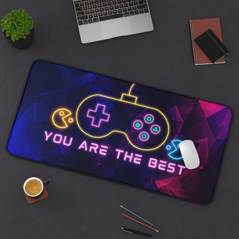 Custom Gaming Desk Mat. Excited to share the latest addition to my #etsy shop: Gaming Mouse Pad - You are the best https://etsy.me/42GSCgg #gamingmousepad #mousepad #mousepads #gamingdeskmat #deskmat #gamer #gamingmousepads #mice #neoprene Custom Gaming Desk, Gaming Pad, Gaming Desk Mat, Mat Design, Custom Mouse Pads, Gaming Desk, Gaming Mouse Pad, Pad Design, Electronic Items