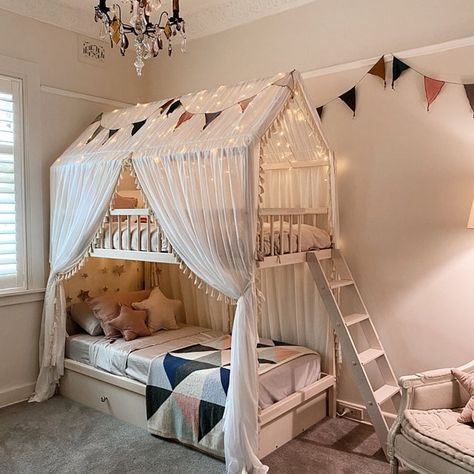 Bunk Bed Playhouse, Bunk Beds Kids, Bed Playhouse, Bunk Beds For Girls Room, Bed Children, Bed Loft, Bed For Girls Room, Girls Bunk Beds, Bed Bunk