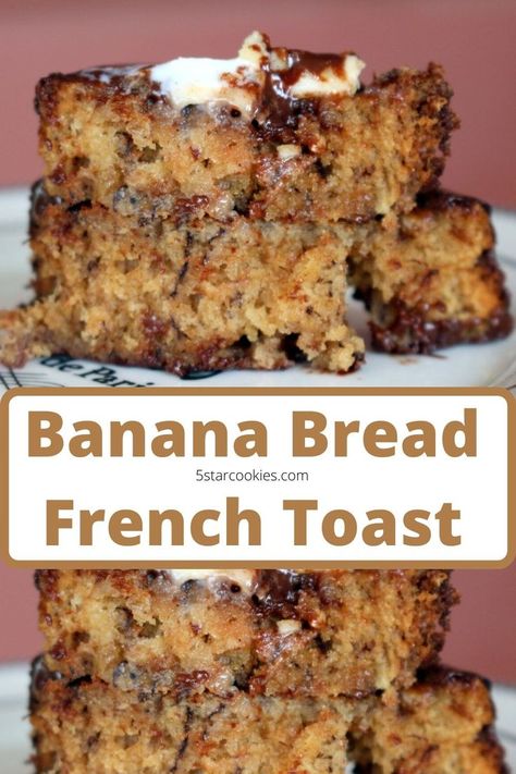 Banana Bread French Toast Recipe, French Toasr, Bacon Desserts, Making Waffles, Banana Bread French Toast, Bread French, Bread French Toast, Meals Breakfast, Banana Toast