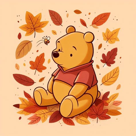 Pooh Bear Thanksgiving, Cute Thanks Giving Wallpaper, Thanksgiving Winnie The Pooh, Cute November Wallpaper Iphone, Winnie The Pooh Painted Pumpkin, Fall Cartoon Characters, Disney Ipad Wallpaper Backgrounds, Pumpkin Painting Ideas Winnie The Pooh, Winnie The Pooh Widget