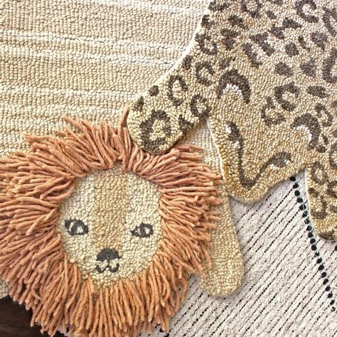 Add a bit of safari fun to your little one's nursery with our decorative animal shaped rugs! Jungle Boho Nursery, Vintage Safari Nursery, Safari Toddler Room, Woodland Theme Room, Boho Safari Nursery, Neutral Safari Nursery, Safari Nursery Boy, Shaped Rugs, Safari Bedroom