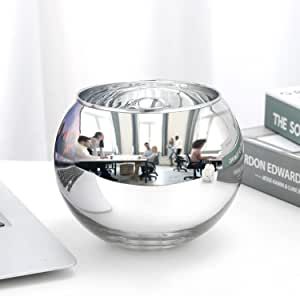 Cubicle Mirror, Cubicle Accessories, Aesthetic Table, Silverware Caddy, Home Office Aesthetic, Office Aesthetic, Bubble Ball, Desk Mirror, Cubicle Decor