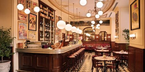 What is a real Parisian bistro? - Discover Walks Paris Parisian Cafe Interior, French Bistro Decor, Bistro Interior Design, Paris Cafe Interior, French Bistro Kitchen, French Coffee Shop, Bistro Interior, Bistro Decor, Bistro Design